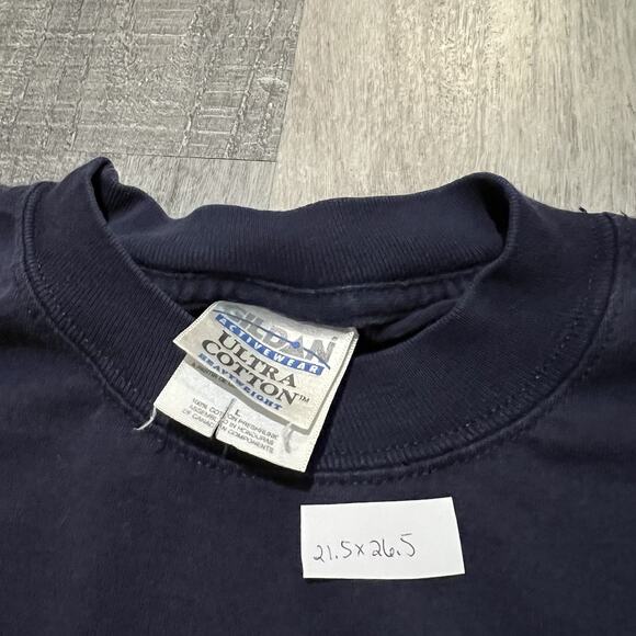 VTG Kauai Hawaiian Surfrider Long Sleeve T Shirt Blue Floral Surf Beach T Shirt - Picture 5 of 5